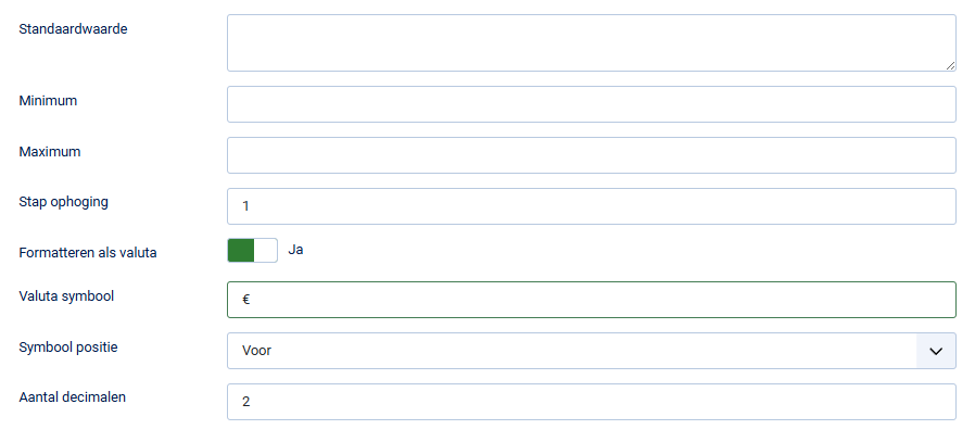 joomla6 nummer valuta