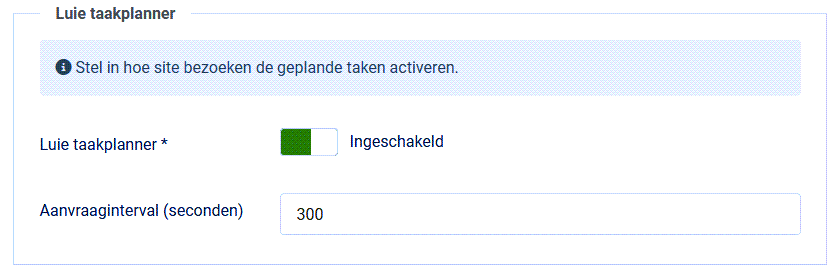 geplande taken luie taakplanner
