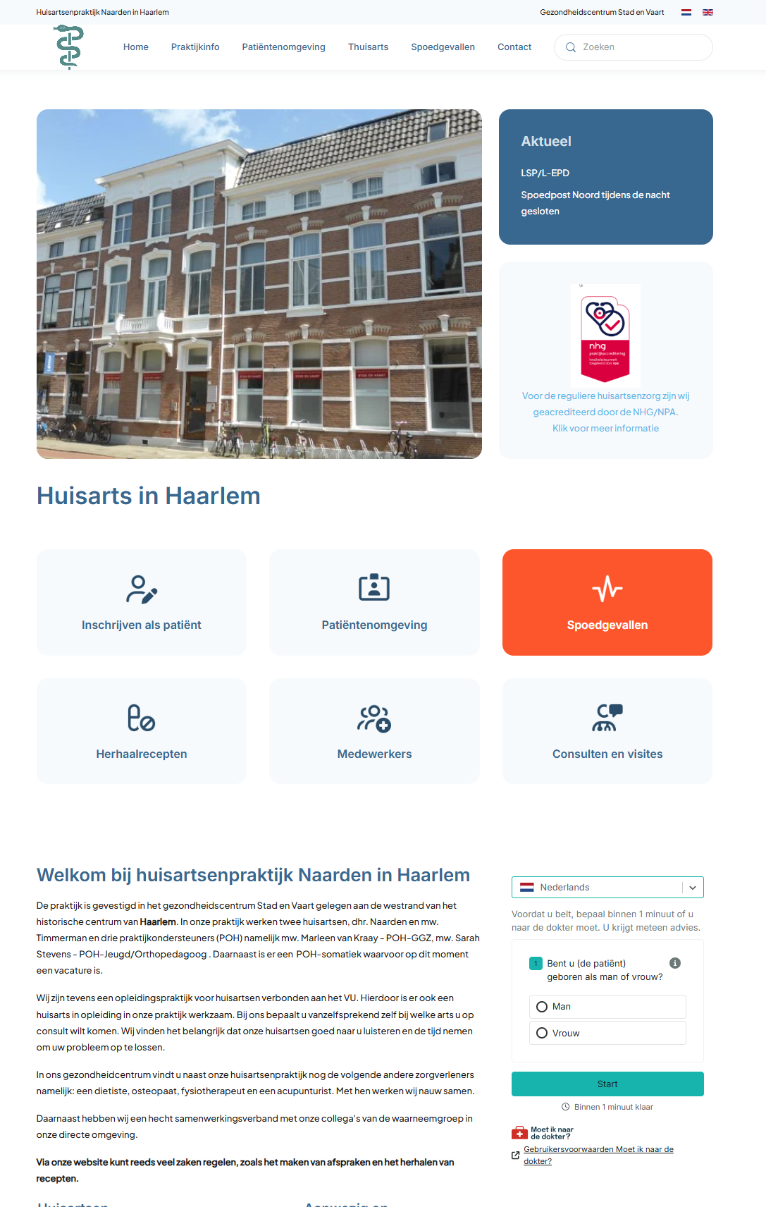 Website voor huisarts
