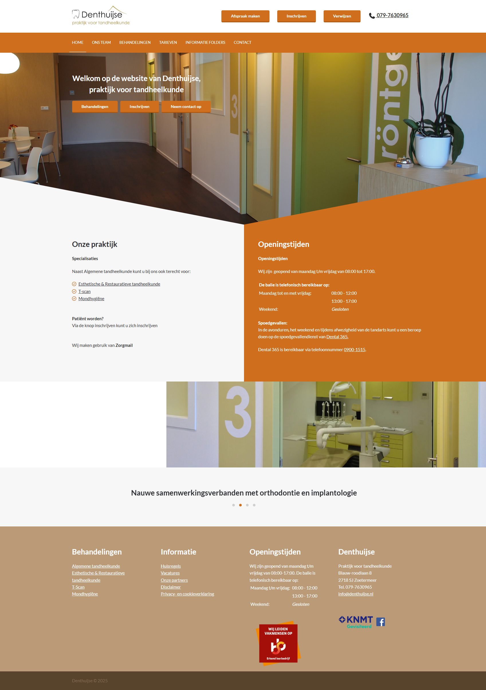 Website voor mondzorgpraktijk