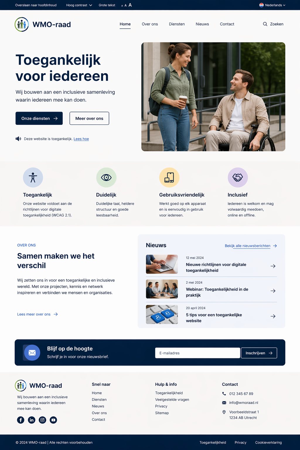 Toegankelijke website laten maken