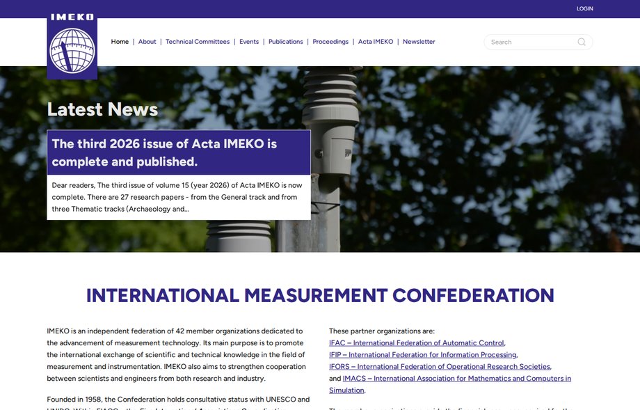IMEKO, International Measurement Confederation