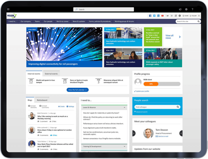 Joomla mobile intranet