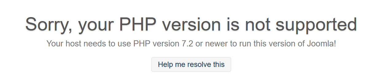 Joomla 4 minimal php version
